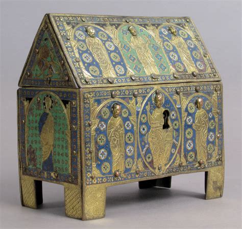 stamped 15th century metal box apostles french fertila|A FRENCH WROUGHT.